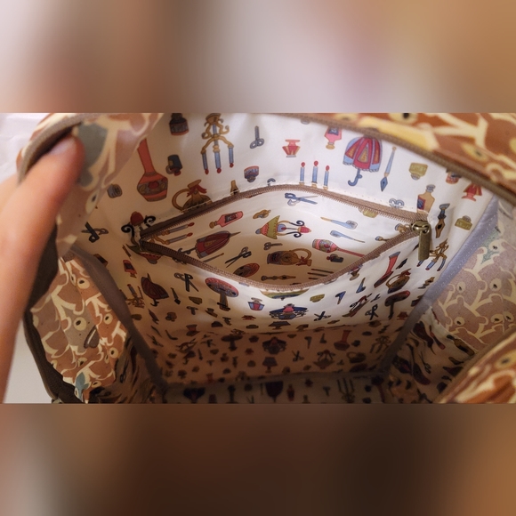 NEW Top Handled Waterproof Vinyl Print Backpack - Picture 11 of 13